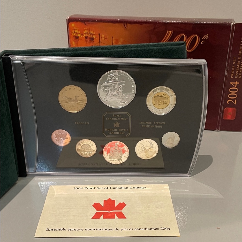 RCM 2004 Canada Double Dollar Proof Set 8 – Coin Set 400th Anniversary of the F